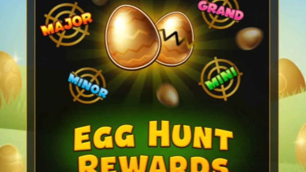 Tampilan visual permainan slot Golden Egg Hunt dengan tema musim semi yang ceria